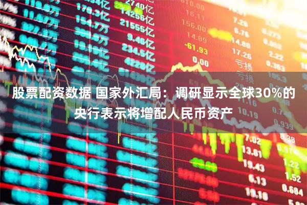 股票配资数据 国家外汇局：调研显示全球30%的央行表示将增配人民币资产